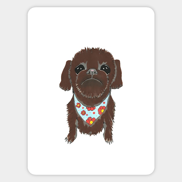 PEDICURE Puppy Dog Painting Sticker by SartorisArt1